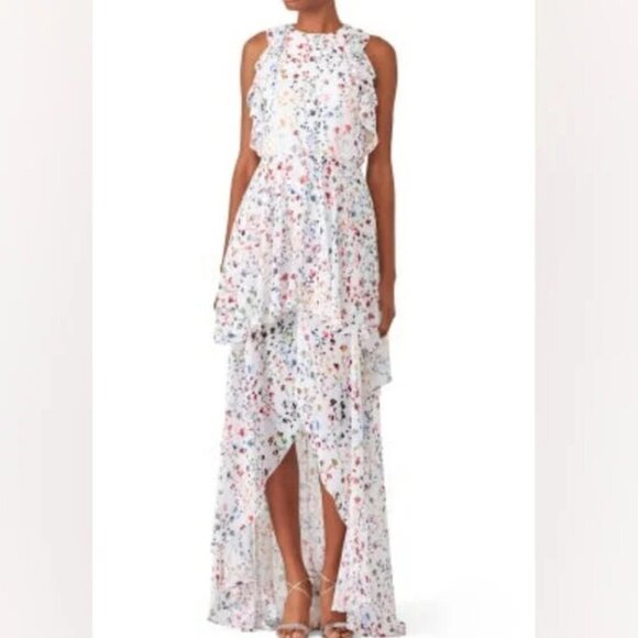 Monique Lhuillier Dresses & Skirts - Monique Lhuillier floral romantic fairy dress gown 10